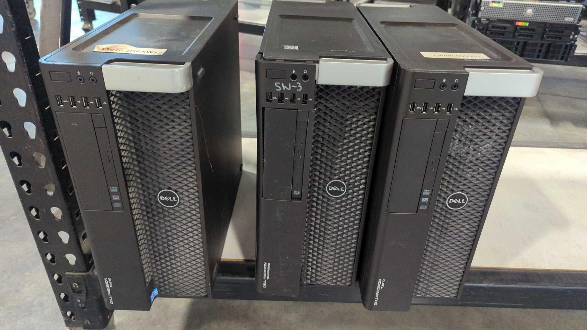 Rolling Rack of Dell Desktop Towers - Image 4 of 16
