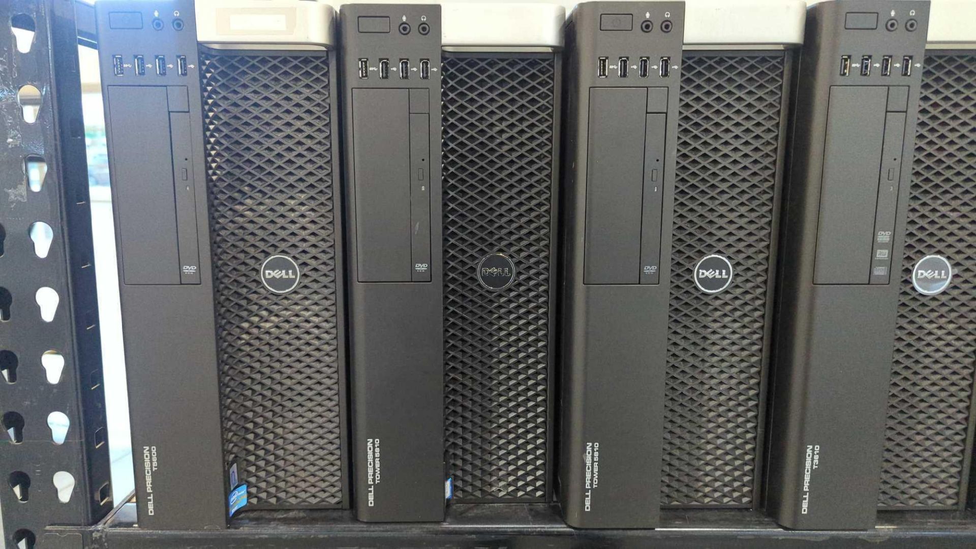 Rolling Rack of Dell Desktop Towers - Image 3 of 16