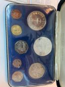 8 pc Barbados Silver Proof Coin Set, 92.5-80% Silver