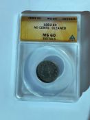 1883 NC (No Cent) Liberty Nickel, ANACS MS-60 detail, Lightly cleaned,