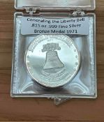 Concealing the Liberty Bell Silver & Bronze Medal Set