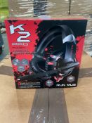 Pallet- Approx 240 K2 Pro Professional Gaming Headsets