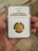 1908 Indian $5 MS 61 Gold Coin