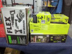 Flex tool kit, skil saw, ryobi