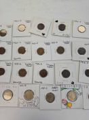 Lot of early LIncoln Cents & Buffalo Nickels,