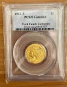 1912-S $5 Indian Gold Half Eagle
