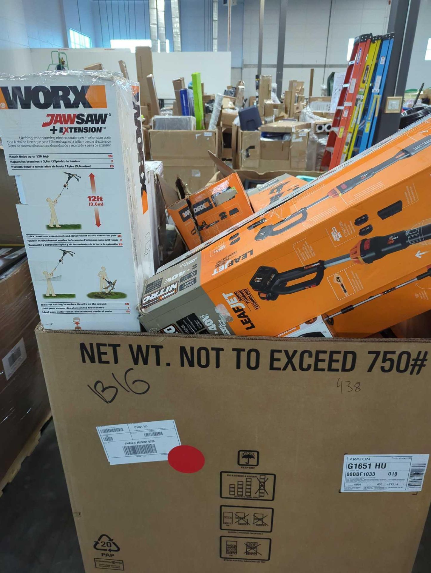 GL- Worx trimmers, cutters, blowers and more (used, customer returns) - Image 10 of 12