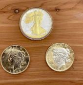 Silver Eagle & Peace Dollars