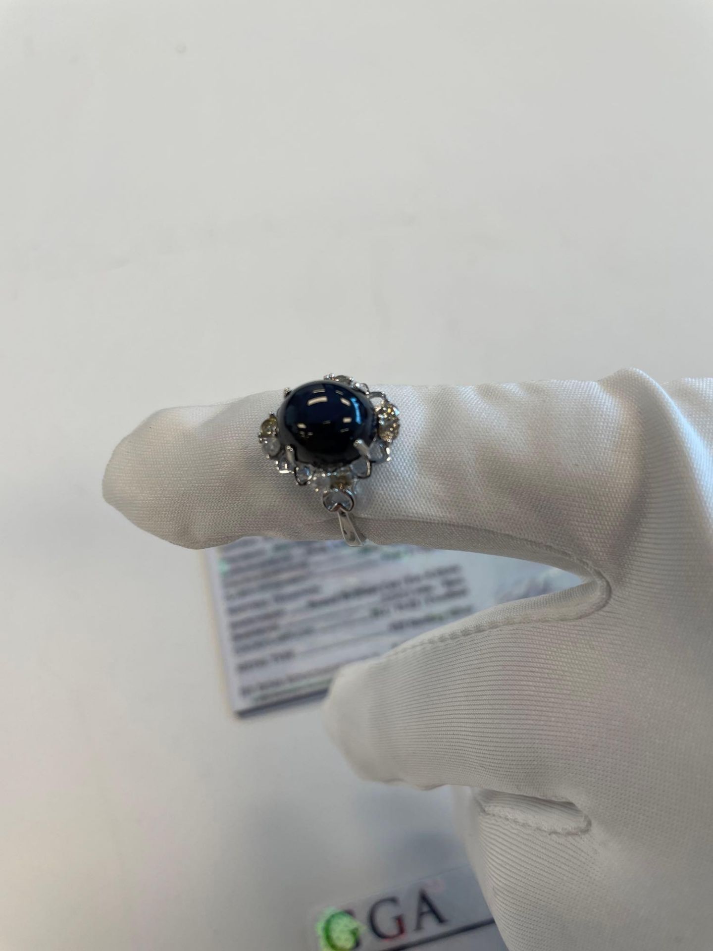 Jewelry; Star Sapphire Corundum ring 6.01 ctw, Star Sapphire Corundum 8.86 ctw ring - Image 5 of 7