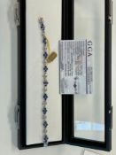 Jewelry; Tanzanite Zoisite 7.55 ctw bracelet