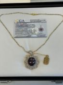 Jewelry; Star Ruby Corundum 29/ Sapphire Corrundym 4.50ctw necklace