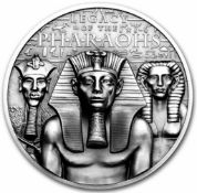 2022 3oz Silver Cook Islands Legacy Of The Pharaohs Antique Finish
