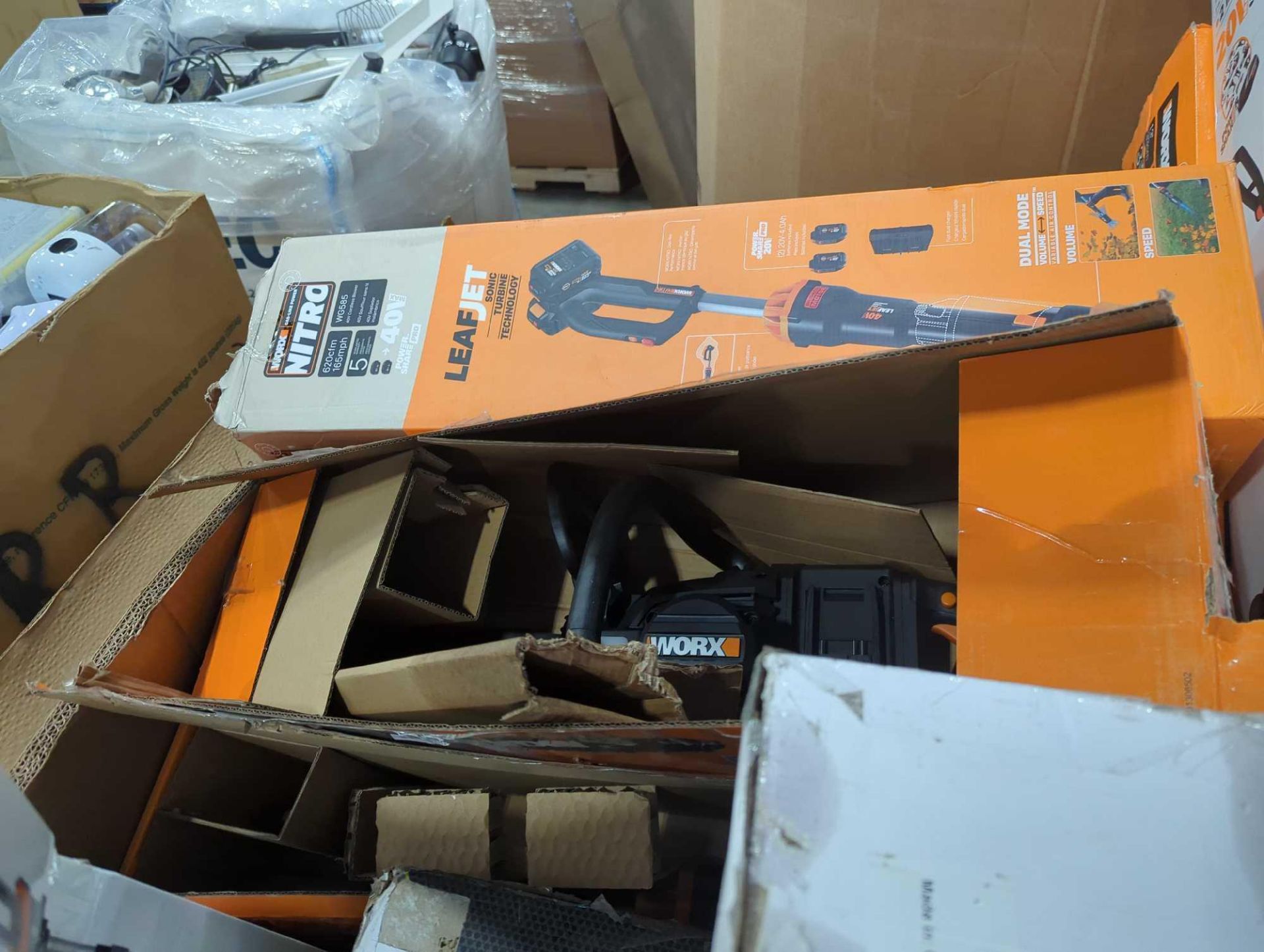GL- Worx trimmers, cutters, blowers and more (used, customer returns) - Image 6 of 12
