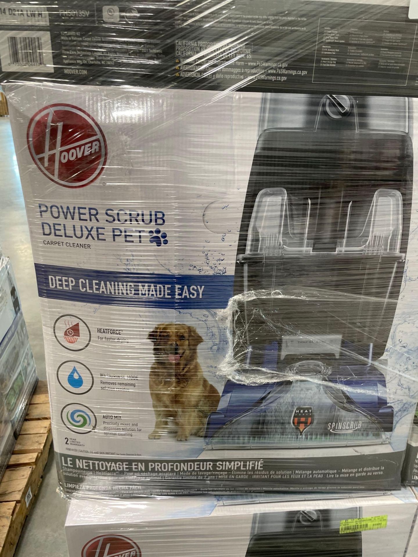 Pallet- Hoover The original Innovator, Power Scrub Deluxe Pet, Whole House elite pet (used, customer - Image 3 of 4