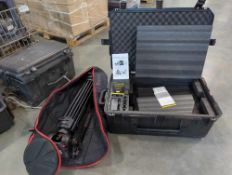 Ikan Teleprompter, manfrotto tripod, and more