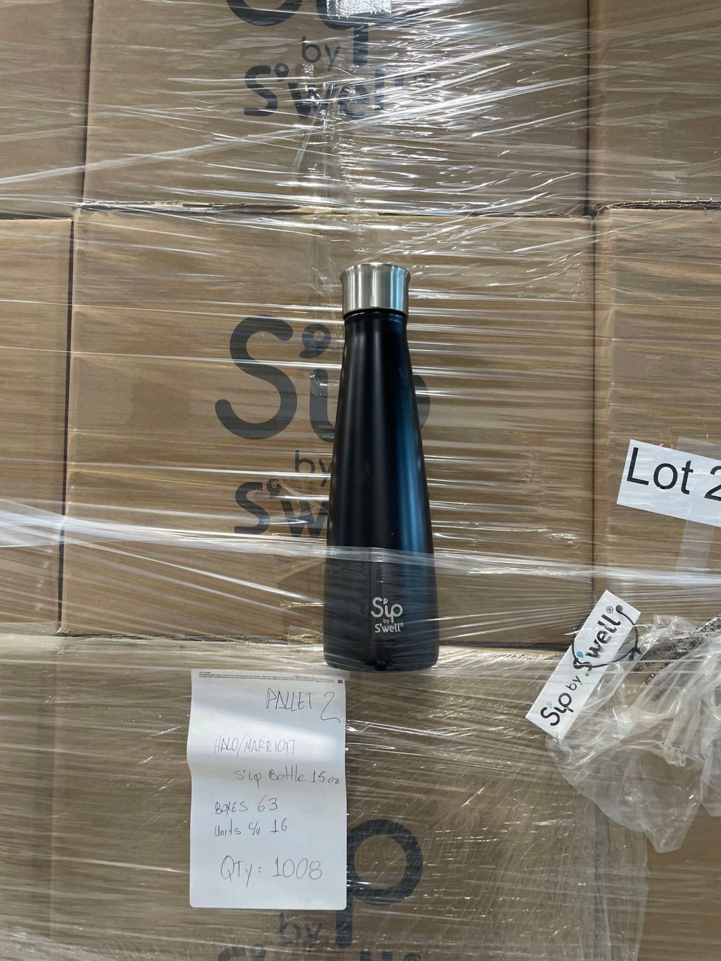 Pallet- Sip by Swell bottles with Marriott logo, approx 1000 units - Image 2 of 6