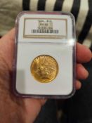 1926 $10 indian head gold coin ms 62
