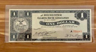 Rochester, NY The Rochester Clearing House Association $1 & Lucky Wedding Coin