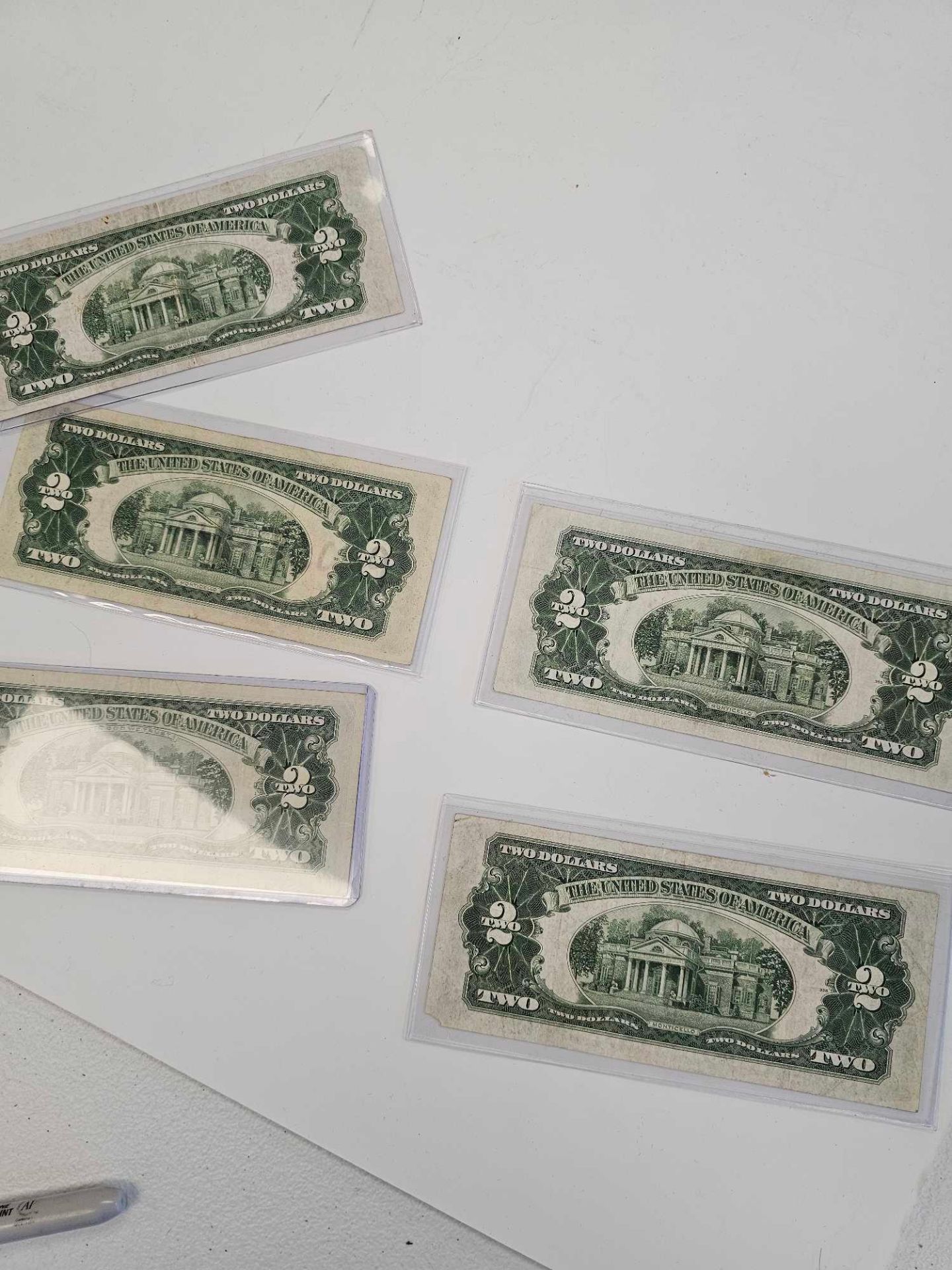 (5) Assorted 1928-1963 $2 Federal Reserve Notes, Red Seal - Image 4 of 5