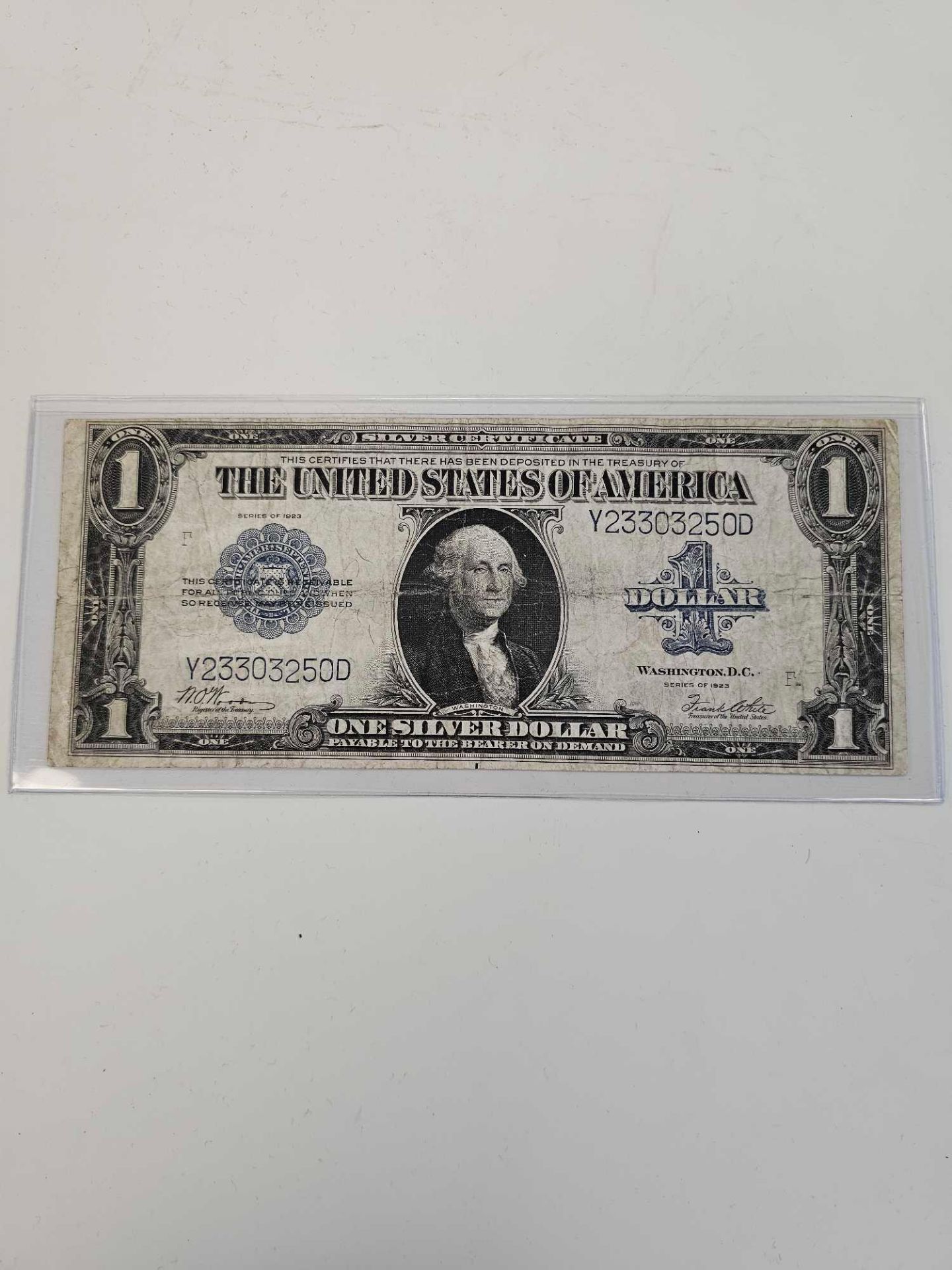 1923 Large $1 Silver Certificate horse blanket note