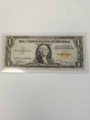 1935 A WWI Emergency Issue $1 Silver Certificate Yellow Seal
