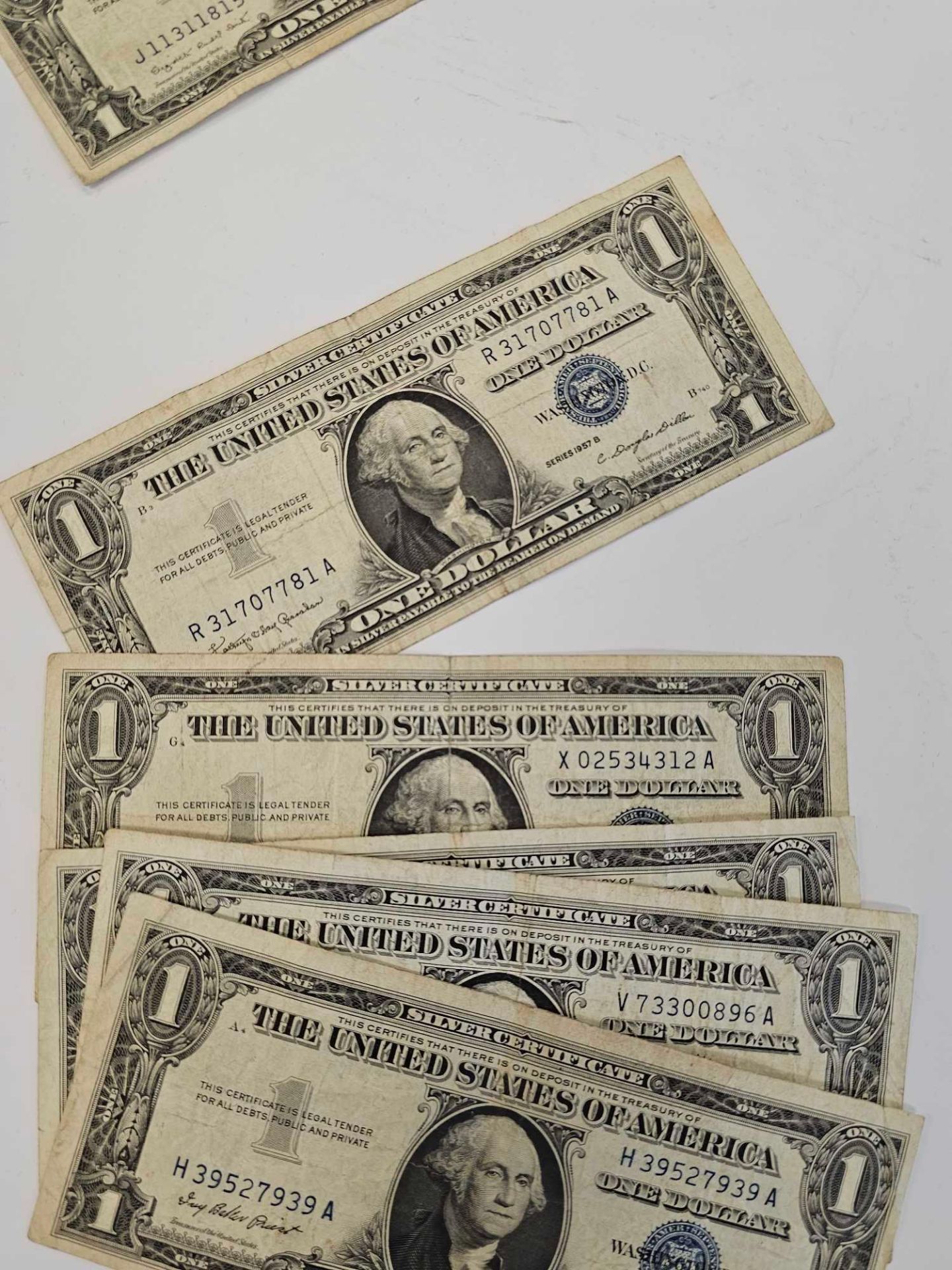 (10) Assorted $1 Dollar Silver Certificates - Image 5 of 6