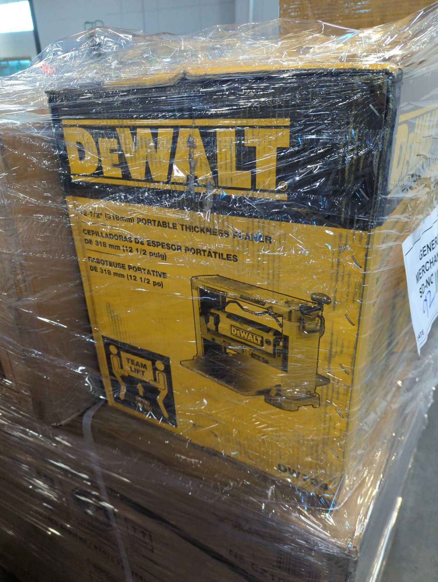 pallet DeWalt portable thickness planer insignia TV Toshiba TVs multiple and more