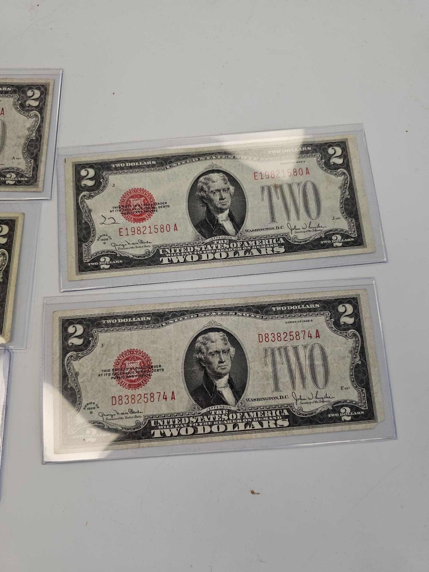 (5) Assorted 1928-1963 $2 Federal Reserve Notes, Red Seal - Image 3 of 5