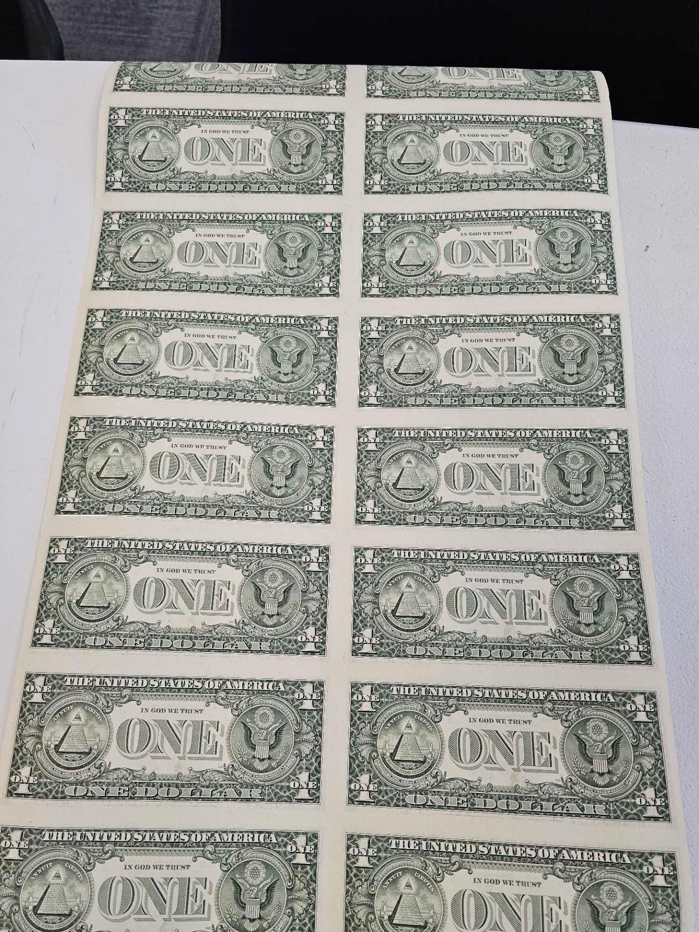 Uncut Sheet 1999 $1 Federal Reserve Notes, 16 - Image 4 of 4