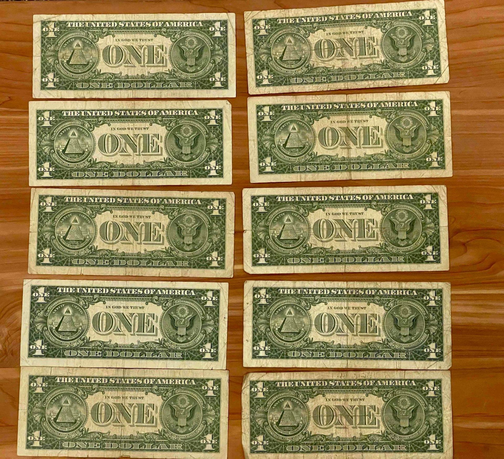 (10) $1 Silver Certificates 1957 - Image 4 of 5