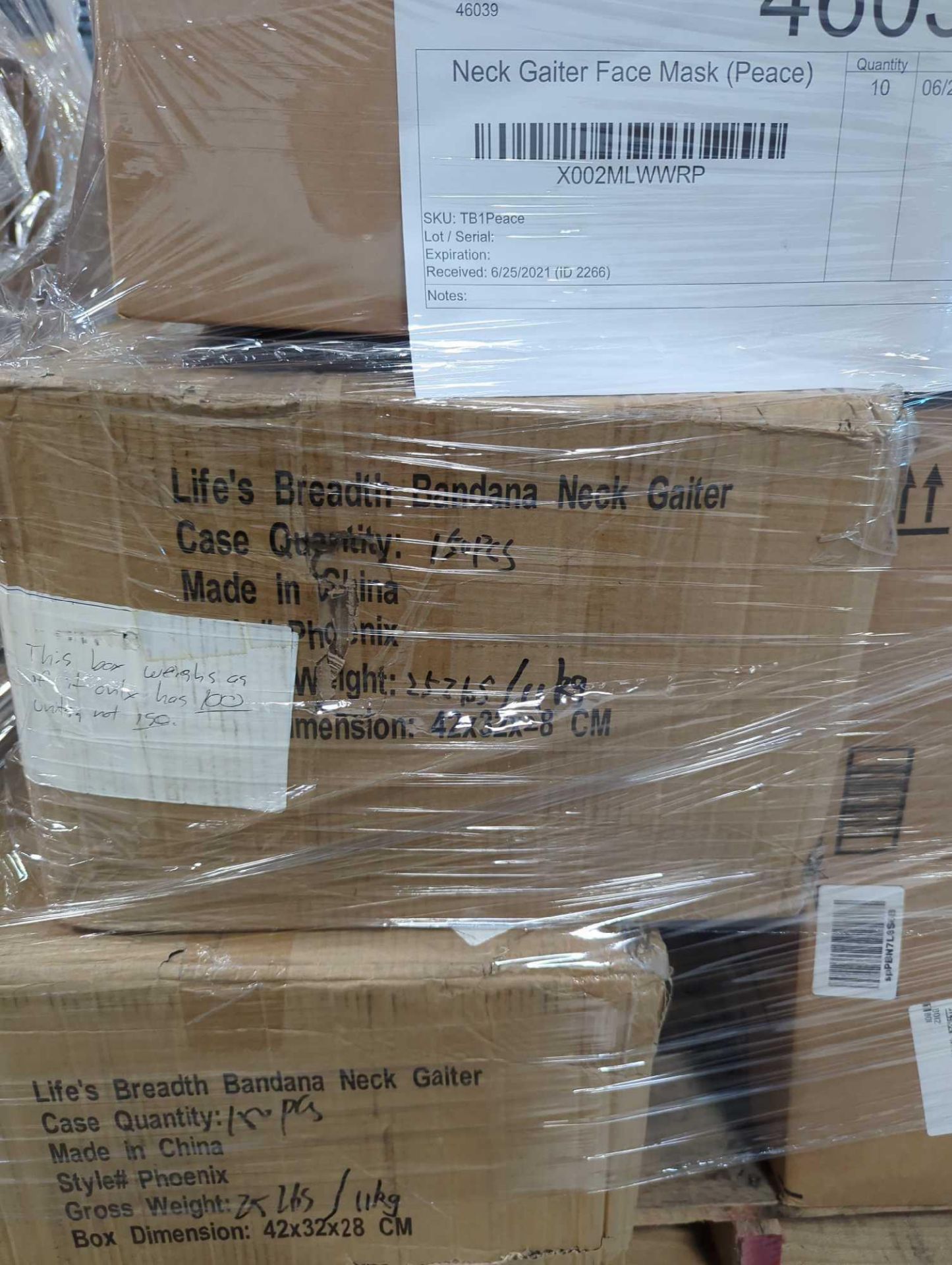 pallet of life's breadth neck gaiters and face masks - Image 6 of 8