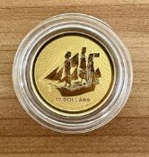2020 Cook Island Bounty $10 Fine Gold Coin