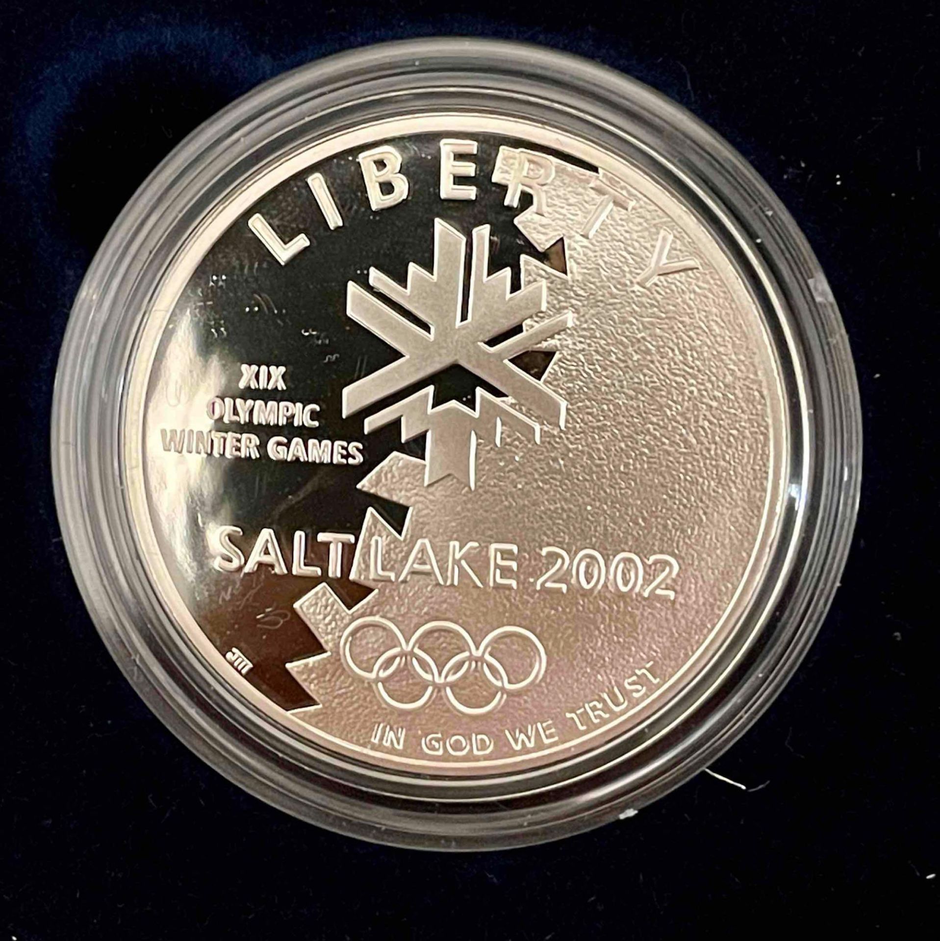 2002 W & P Salt Lake Olympic Winter Games Commemorative Two-Coin Set $5 Gold & $1 Silver Proofs - Image 3 of 11
