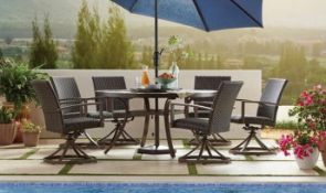 Outdoor Seating Set, Leather Chairs