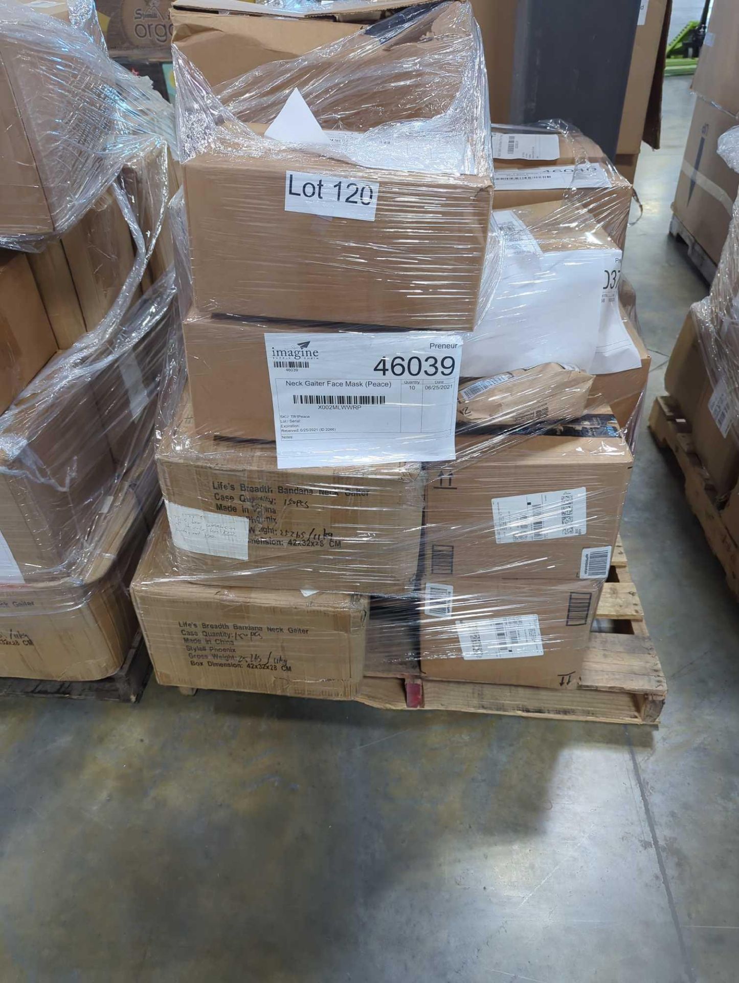 pallet of life's breadth neck gaiters and face masks - Image 2 of 8