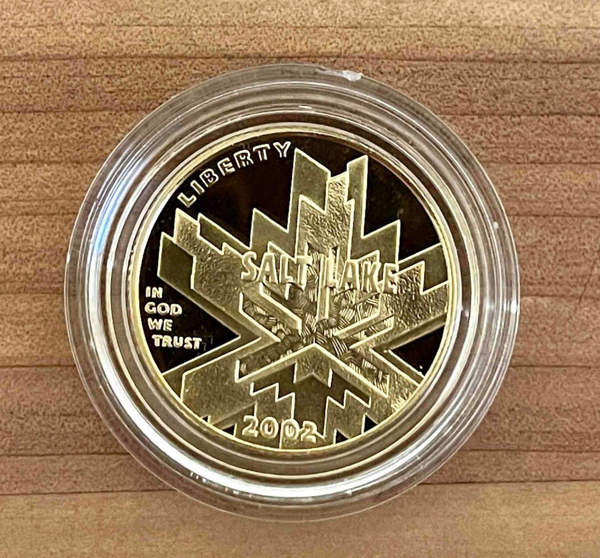 2002 W & P Salt Lake Olympic Winter Games Commemorative Two-Coin Set $5 Gold & $1 Silver Proofs - Image 7 of 11