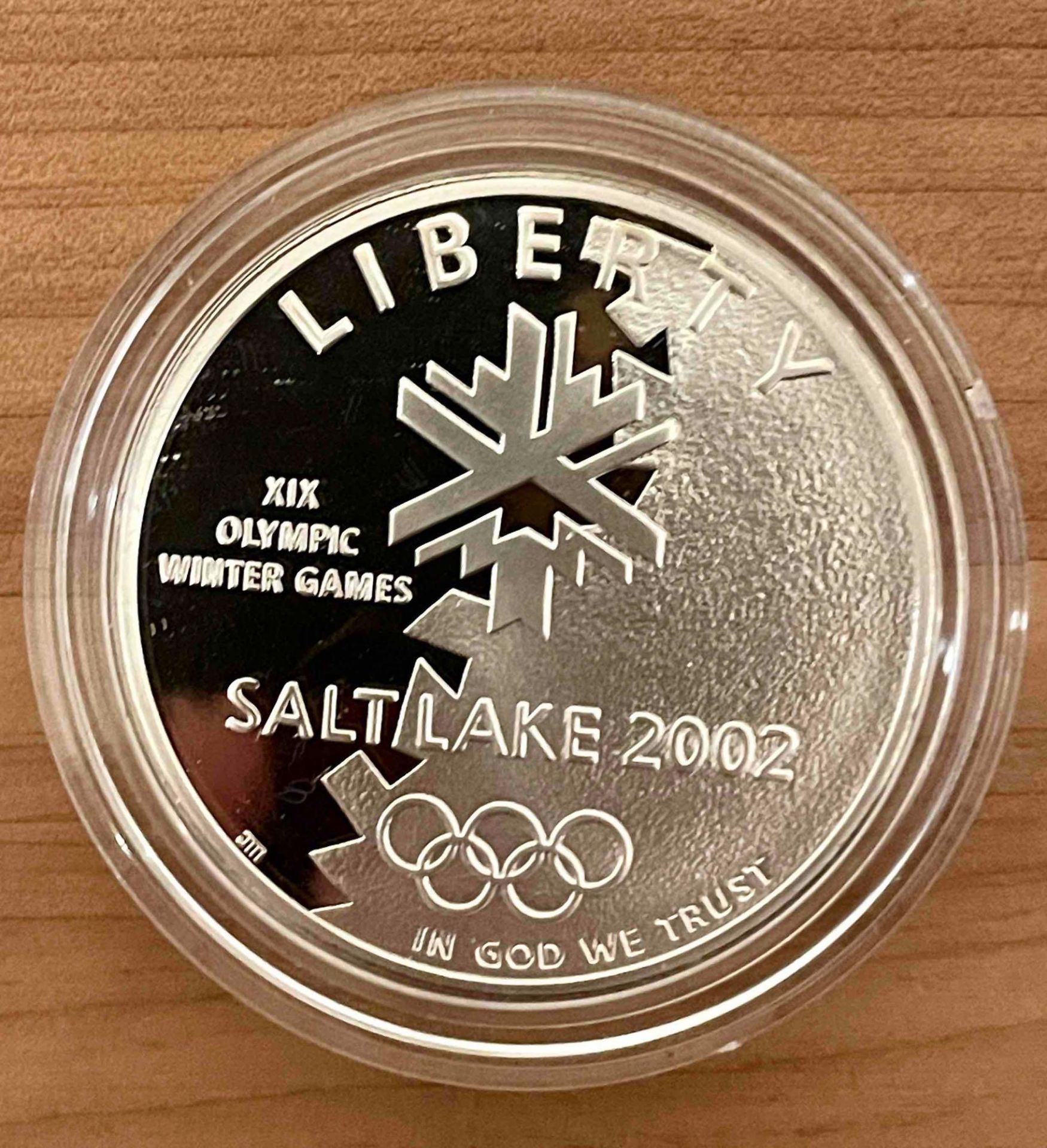 2002 W & P Salt Lake Olympic Winter Games Commemorative Two-Coin Set $5 Gold & $1 Silver Proofs - Image 5 of 11