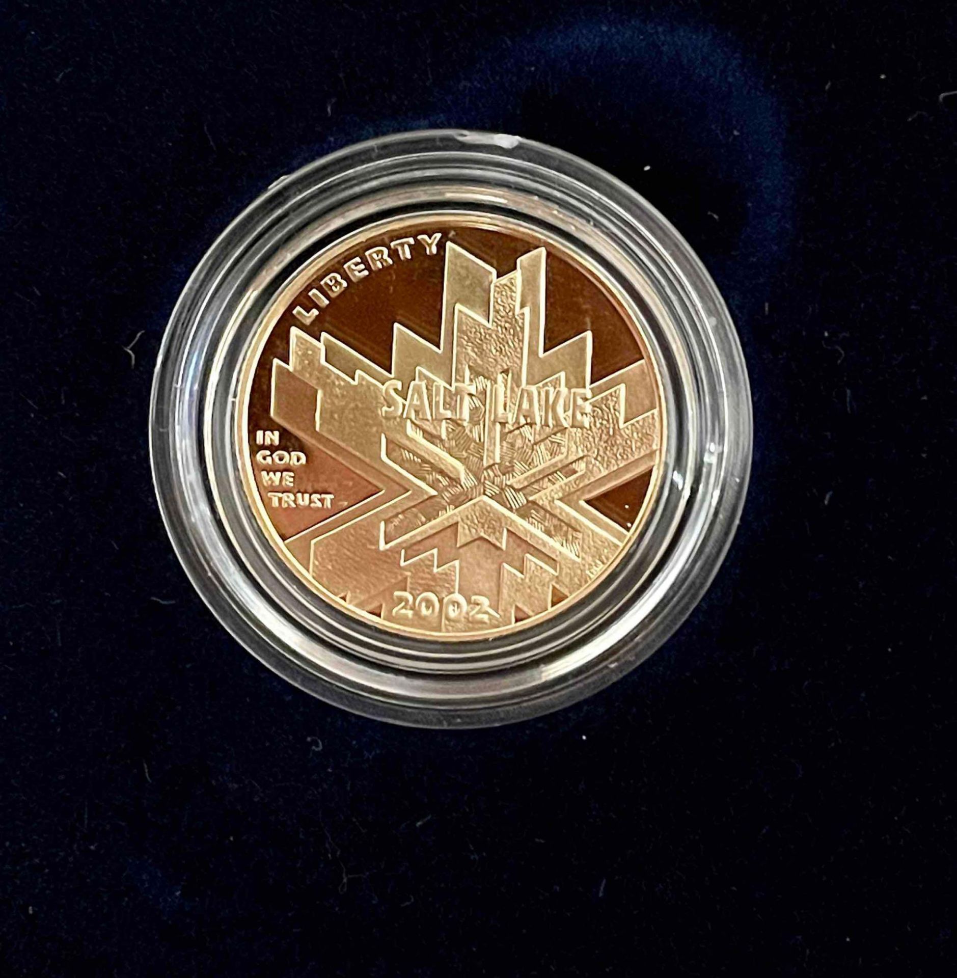 2002 W & P Salt Lake Olympic Winter Games Commemorative Two-Coin Set $5 Gold & $1 Silver Proofs - Image 4 of 11