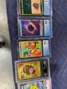 Pokemon cards with some graded