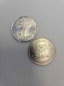 2 silver coins