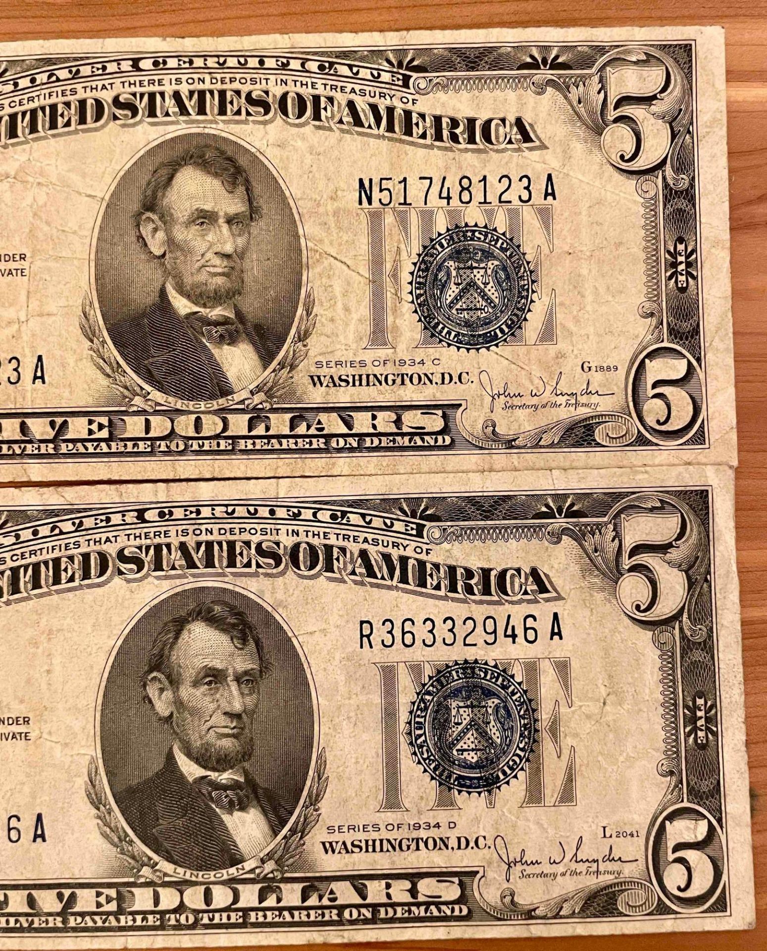 $5 Silver Certificates - Image 2 of 4