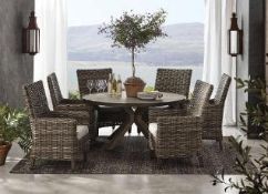 seven piece dining set Halstead collection