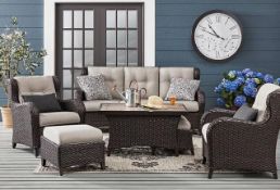 heritage collection 6-piece deep seating set and dove and theater chair