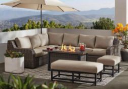 Athena Collection 7 piece Sectional w/Fire Pit