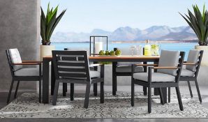 Vista Collection 7- Piece Dining Set Sofa