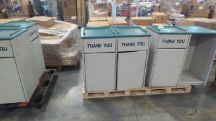 Restaurant Equipment: Two Garbage display units, used
