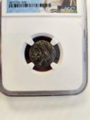 Sicily Syracuse hieron 275 bc coin VF quality