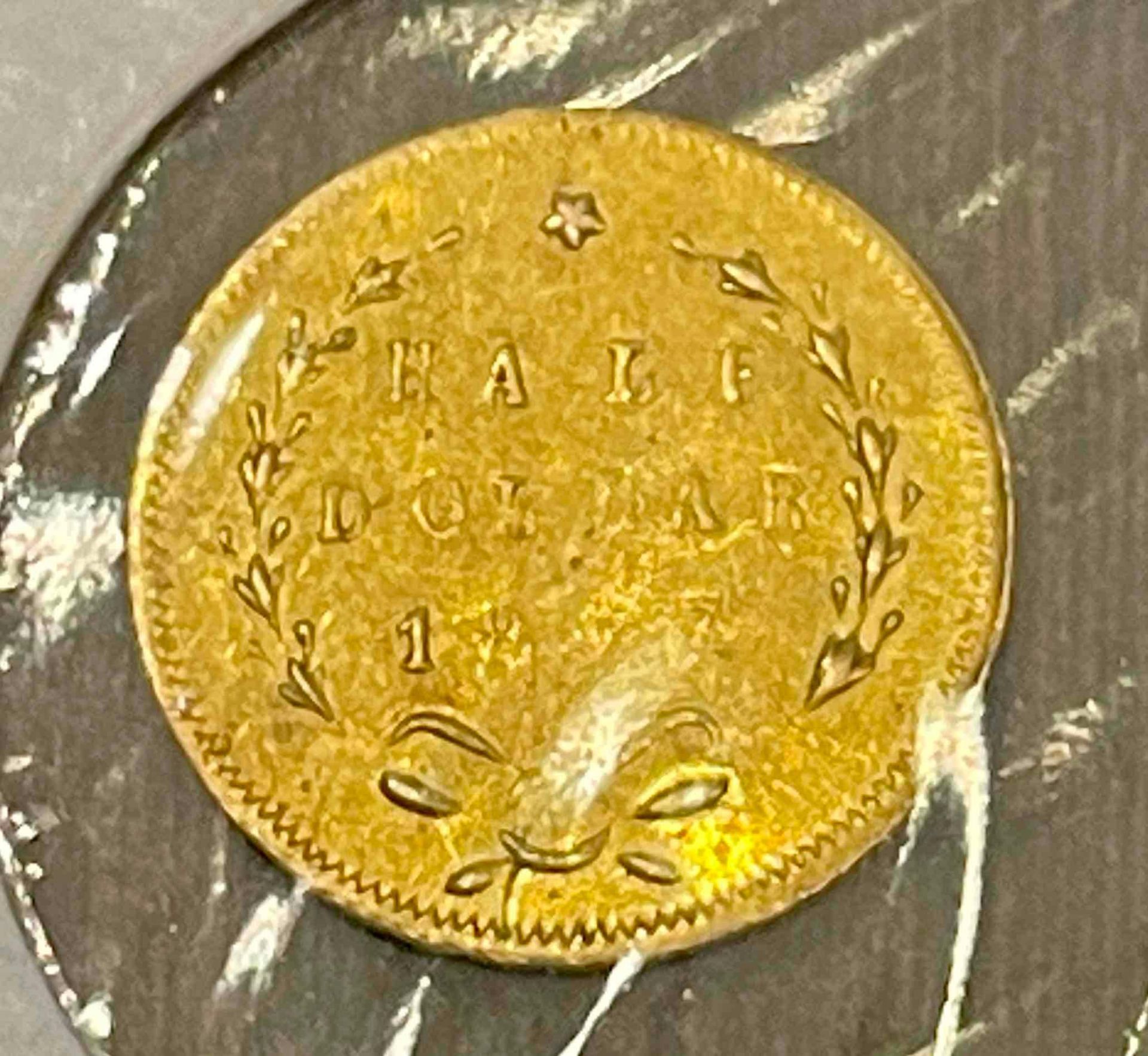 1867 California Gold 1/2 Dollar (50C) Coin - Image 4 of 5