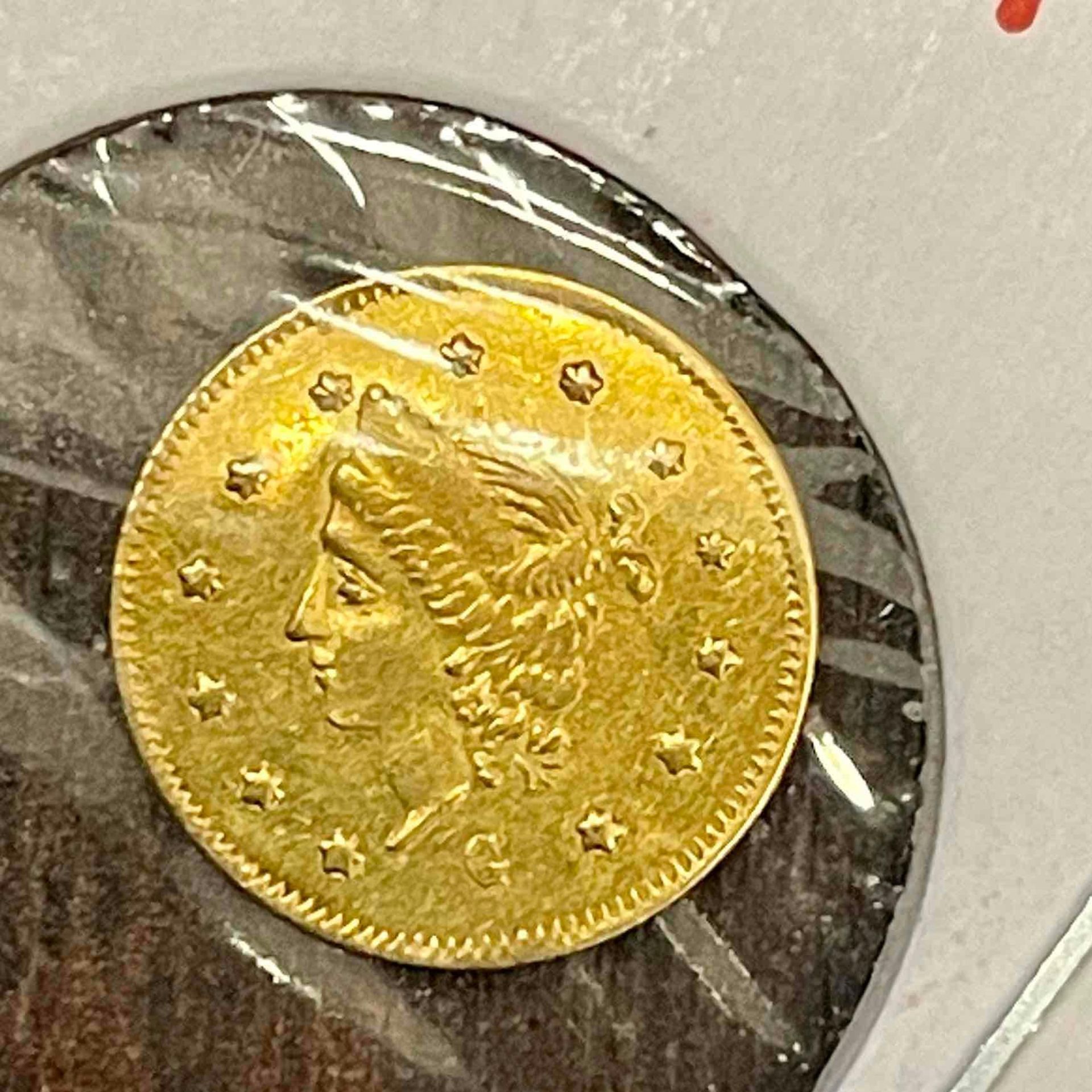 1867 California Gold 1/2 Dollar (50C) Coin - Image 2 of 5