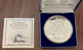 8 oz Giant Silver Eagle Proof Coin